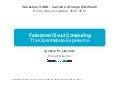 Federated Cloud Computing  - The OpenNebula Experience v1.0s