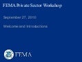 FEMA Private Sector Workshop