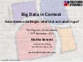 Big Data in Context