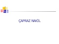 Çapraz Nakil
