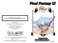 Final Fantasy III Manual 1.01