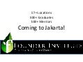 Jakarta Founder Institute - Indonesian Startups, Global Network