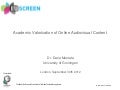 Academic Valorization of Online Audiovisual Content