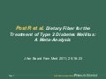 Fiber and glycemia in type 2 diabetes 