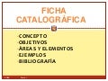 Areas de una Ficha catalográfica