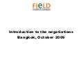 Field intro unfccc & redd plus
