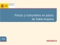 Fiestas y costumbres en países de habla hispana