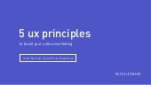 5 UX Principles to boost your onlin...