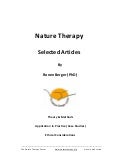 Nature Therapy: Theory and Methods, Application in Practice