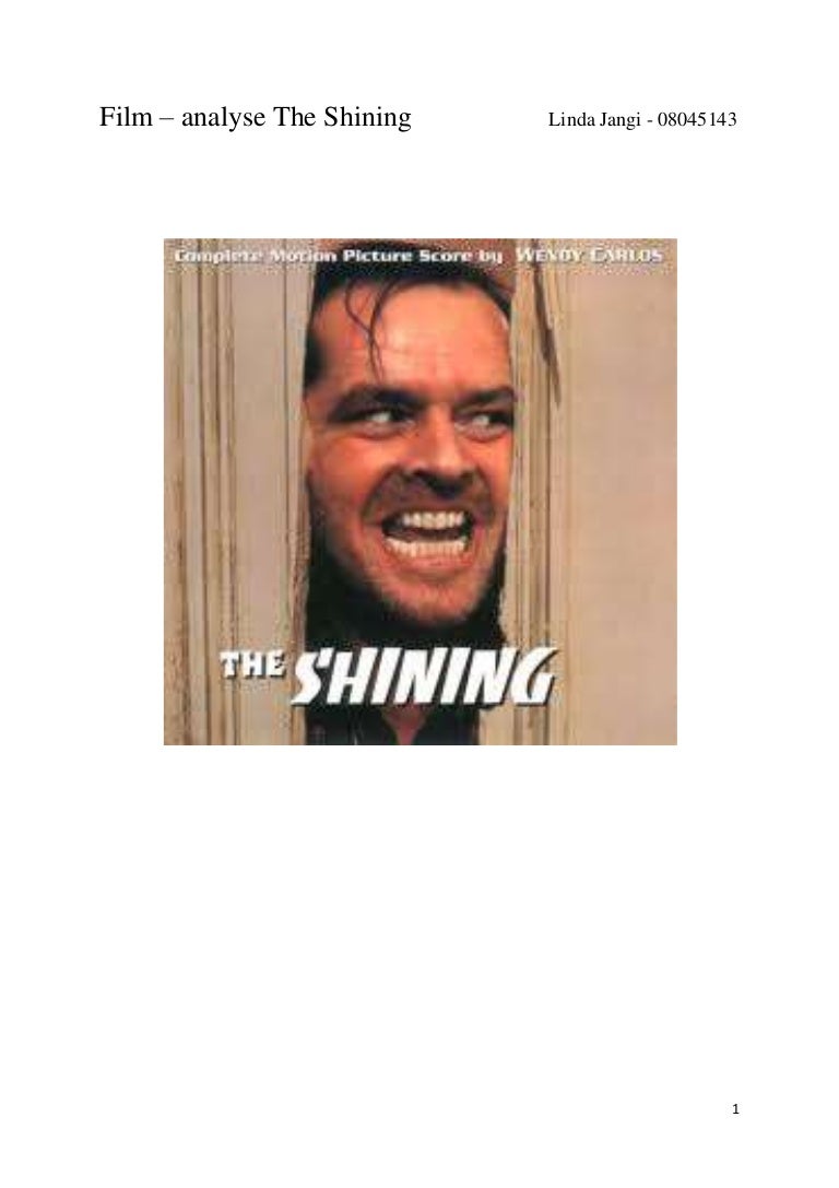 Film analyse the shining