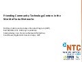 Friending Community Technology Centers in the World of Social Networks