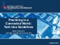 Practicing in a Connected World: Tech Use Guidelines aka A Mobile Health Guide for Clinicians