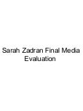 Final evaluation