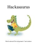 Hackasaurus Professional Development Curriculum