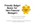 AAUP 2012: Friendly Budget Basics (R. Levy and S. Adams)