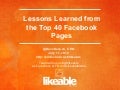 Lessons Learned From The Top 40 Facebook Pages