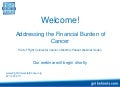 Addressing the Financial Burden of Cancer