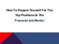 Financial Job Market