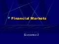 Financial markets