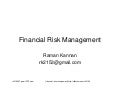 Financial risk management122
