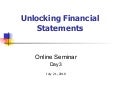Unlocking Financial Statements - Day 3