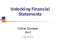 Unlocking Financial Statements - Day 4