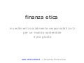 Finanza etica