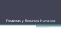 Finanzas Y Recursos Humanos