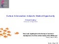 Culture & The Economy :: Finbarr Bradley: Culture & innovation - Ireland&rsquo;s distinct opportunity