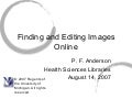 Finding and Editing Images Online