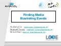 Finding media illustrating events