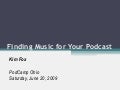 Finding Music For Your Podcast