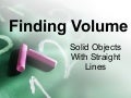 Finding volume