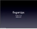 fingertips