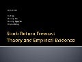Stock Return Forecast - Theory and Empirical Evidence