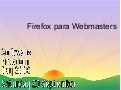 Firefox Para Webmasters