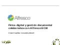 Firma digital y gestión documental colaborativa con Alfresco ECM