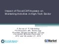Impact of Fiscal Cliff Impasse on Marketing Activities in High-Tech Sector