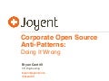 Corporate Open Source Anti-patterns