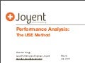 Performance Analysis: The USE Method