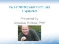 Five PMP® Exam Formulas Explained