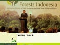 Forests Indonesia Conference: voting results