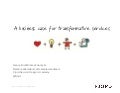 Fjord Service Design Academy: A business case for transformative services