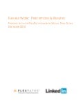FlexPaths & LinkedIn Present Think Tank Findings,  Flexible Work: Perceptions & Realities