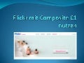 Flickr mit Composite C1 nutzen