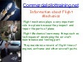 How to find information about Flight Mechanics