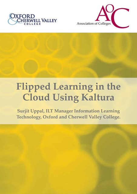 Flipped learning in the cloud final version