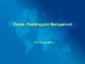 Floods, Flooding And Management