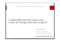 L'utilisabilité est-elle toujours au coeur du changement des usages ?