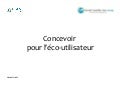 Concevoir pour l’éco-utilisateur